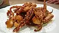 Tentacule de calmar karaage.