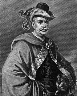 Gessler, dans la Schiller Galerie,Gravure sur acier, d'après Pecht, 1859.