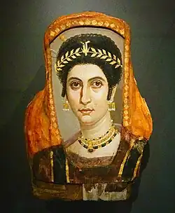 Portrait d'une momie égypto-romaine.