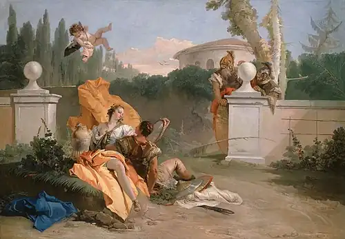 Renaud et Armide dans le jardin