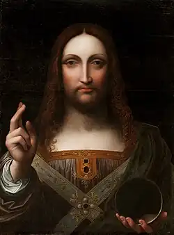 Giampietrino, Salvator Mundi, vers 1520, huile sur bois, 65,4 × 48,3 cm, Detroit Institute of Arts