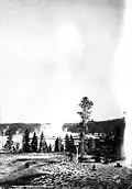 Éruption de Giantess, William Henry Jackson en 1883.
