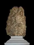 Tête colossale de Jupiter, marbre.