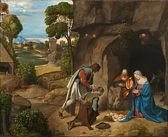 Giorgione, L'Adoration des bergers, vers 1500.