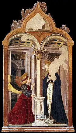L’annonciation de Giovanni Angelo d'Antonio