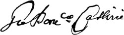 signature de Jean-Dominique CassiniGiovanni Domenico Cassini
