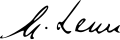 Signature de Giovanni Leone