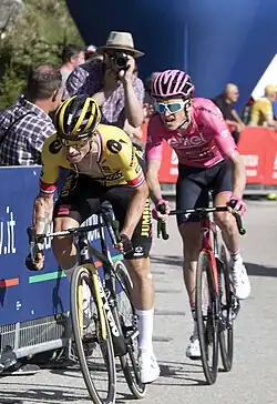 Primož Roglič et Geraint Thomas en duel sur le Tour d'Italie 2023