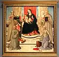 Girolamo di Benvenuto : sainte Catherine entre saints