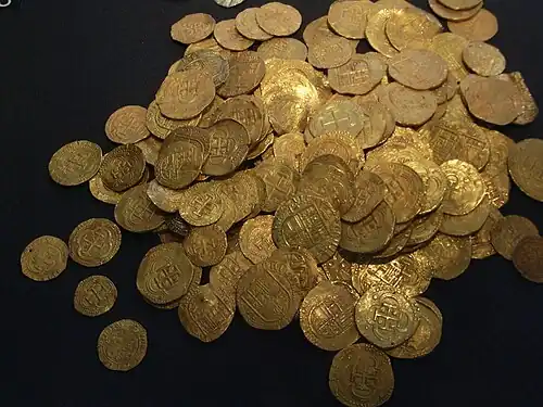 Pièces en or récupérées de La Girona