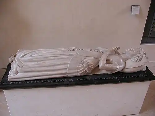Tombeau d'Anne de Bourgogne, Paris, musée du Louvre.