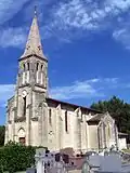 Vue sud-ouest de l'église (août&nbsp;2012)