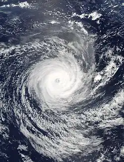Image satellite de Gita à son apex le 14 février 2018.