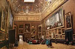 The Salon Carré in 1861, by Giuseppe Castiglione (Louvre)