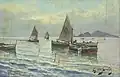 Paysage marin, vers 1900