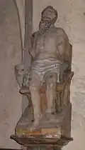 La statue de saint Quentin.