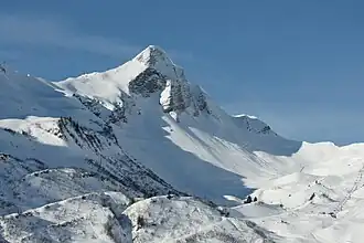 Vue du Glatthorn depuis l'est.
