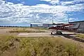 Un avion garé sur l'aérodrome de Gobabis.