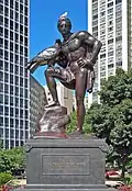 La statue du Goethe Monument à Grant Park.