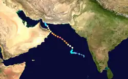 Trajectoire de Gonu