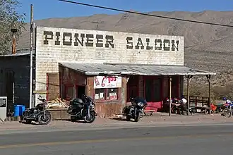 The Pioneer Saloon, construit en 1913 (Goodsprings, Nevada).