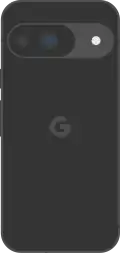 Diagram of a Pixel 9 smartphone in black.