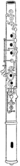 Flûte de Gordon (tirée de la méthode de Coche, 1839).