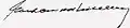 Signature de Gordon B. Hinckley