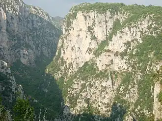 Vue d'une partie des gorges.