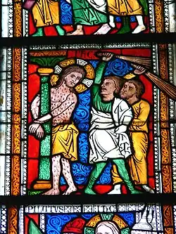Vitrail de l'église de Dalhem (en)dans le Gotland (1240)