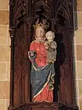 Statue de Notre-Dame-de-l'Isle dans la chapelle éponyme.