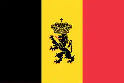 Pavillon d'État du royaume de Belgique.