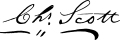 Signature de Charles Scott