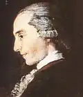 Même tableau, rapproché : le profil « supposé » de Boccherini