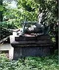 Tombe d'Elisabeth et Wilhelm Reusch à Siegen, ange de Friedrich Reusch