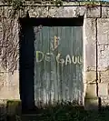 Tag de De Gaulle, datant d'un demi-siècle.