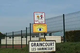 Entrée du village.