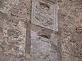 Écu de Juan José d'Autriche (au-dessus) et celui des Álvarez de Tolède