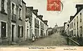 Grand-Fougeray ː la rue Phéart au début du XXe&nbsp;siècle (carte postale colorisée).