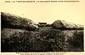Émile Hamonic : Le "Grand menhir brisé d'Er Grah" (carte postale, vers 1910).