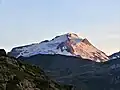 La Grande Motte au coucher du soleil depuis le barrage du Saut.