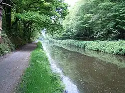 La grande tranchée, point le plus élevé du canal (184&nbsp;mètres d’altitude).