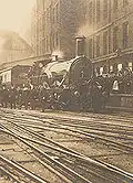 Dernier train à voie large, en route pour Penzance, à Londres-Paddington, 20 mai 1892.