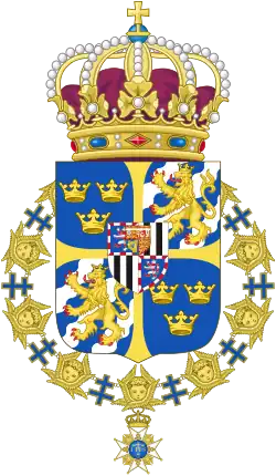 Armoiries de la reine Louise de Suède.