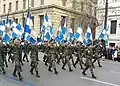 Parade à Athènes.