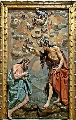 Baptême du Christ: Jean Baptiste, (1630), musée national de la Sculpture.