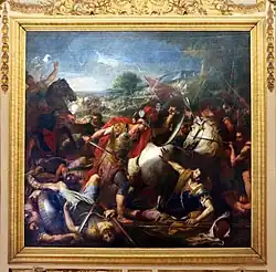 Bataille d’Enée et Mézence, Gregorio Lazzarini.