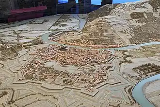 Photo représentant le plan-relief de Grenoble en 1848