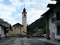 L'église paroissiale du hameau Tache (chef-lieu).