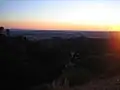 Coucher de soleil sur Los Angeles.